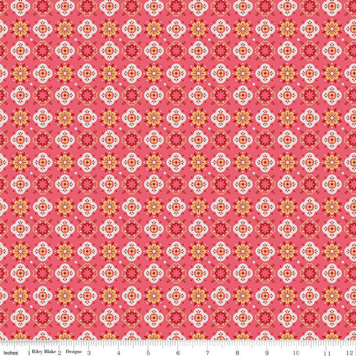Americana – Quilting Cotton Fabric - Honor - Tea Rose