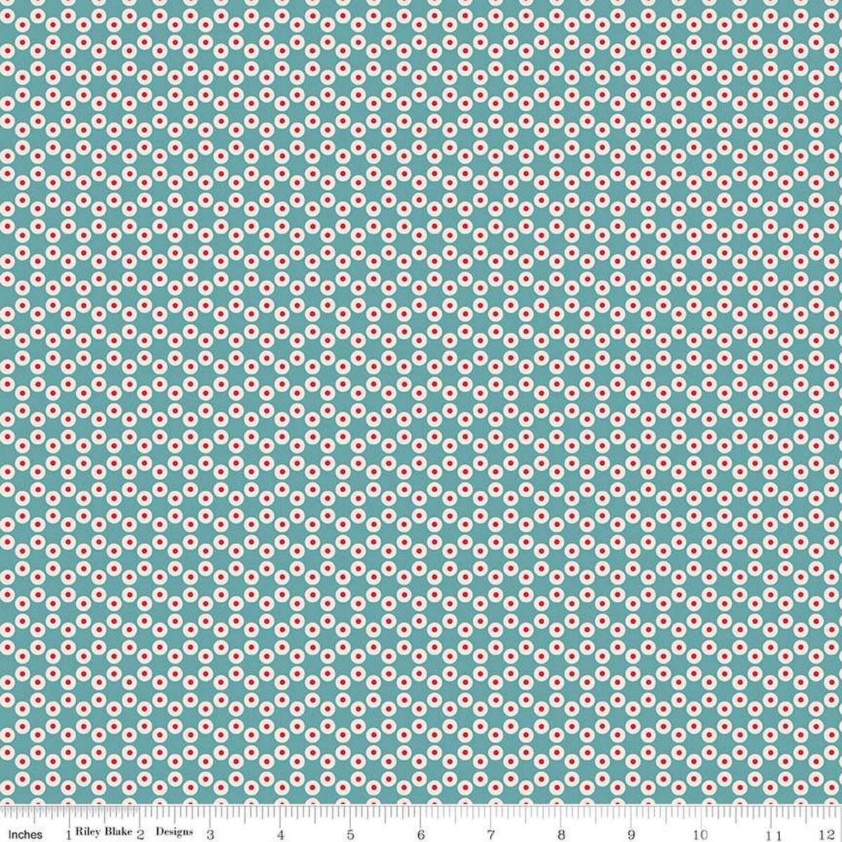 Americana – Quilting Cotton Fabric - Patriot - Raindrop