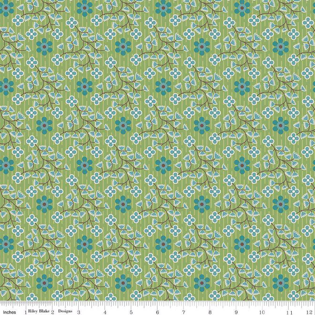 Gentler Times – Cotton Fabric – Swell - Basil