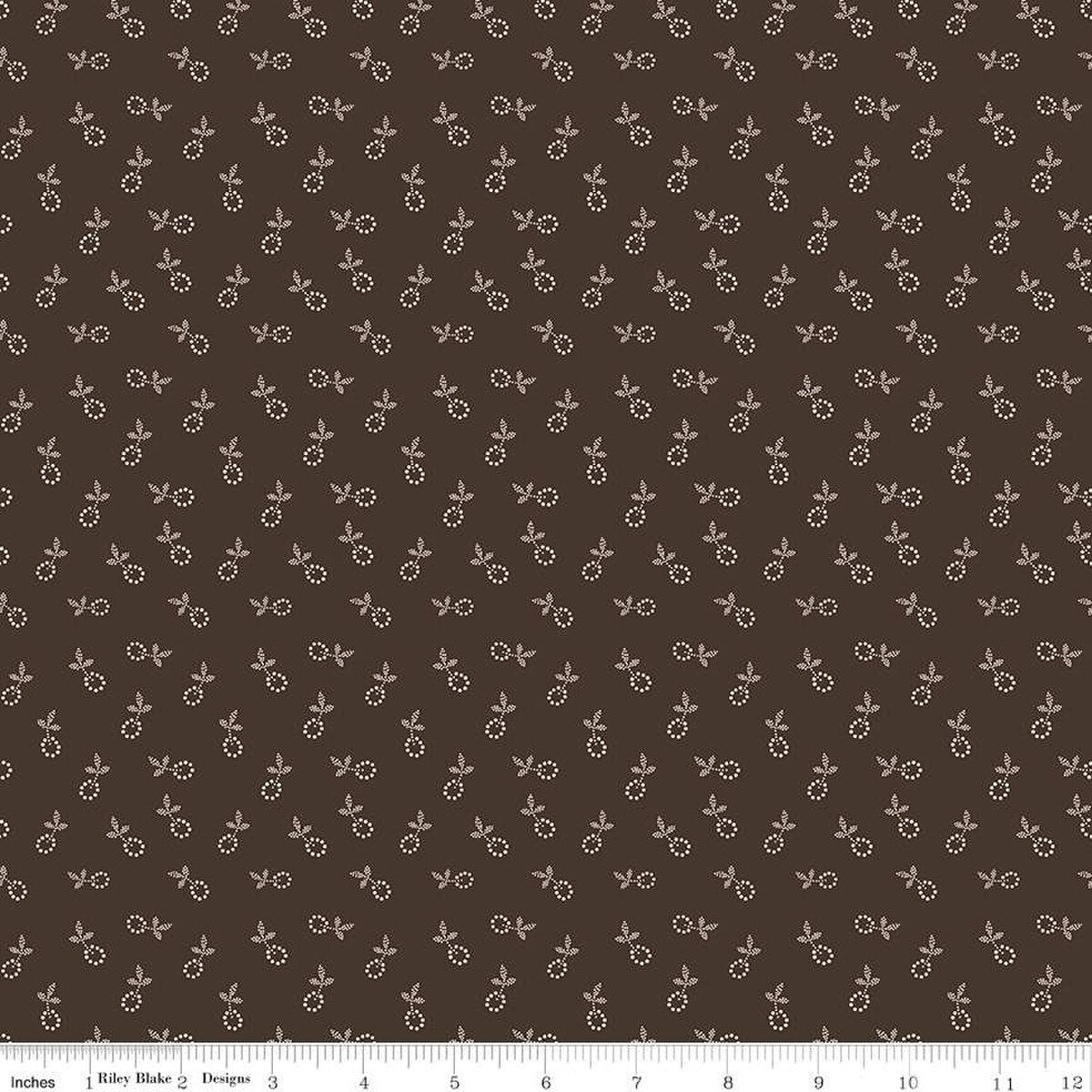 Gentler Times – Cotton Fabric – Bygone - Raisin