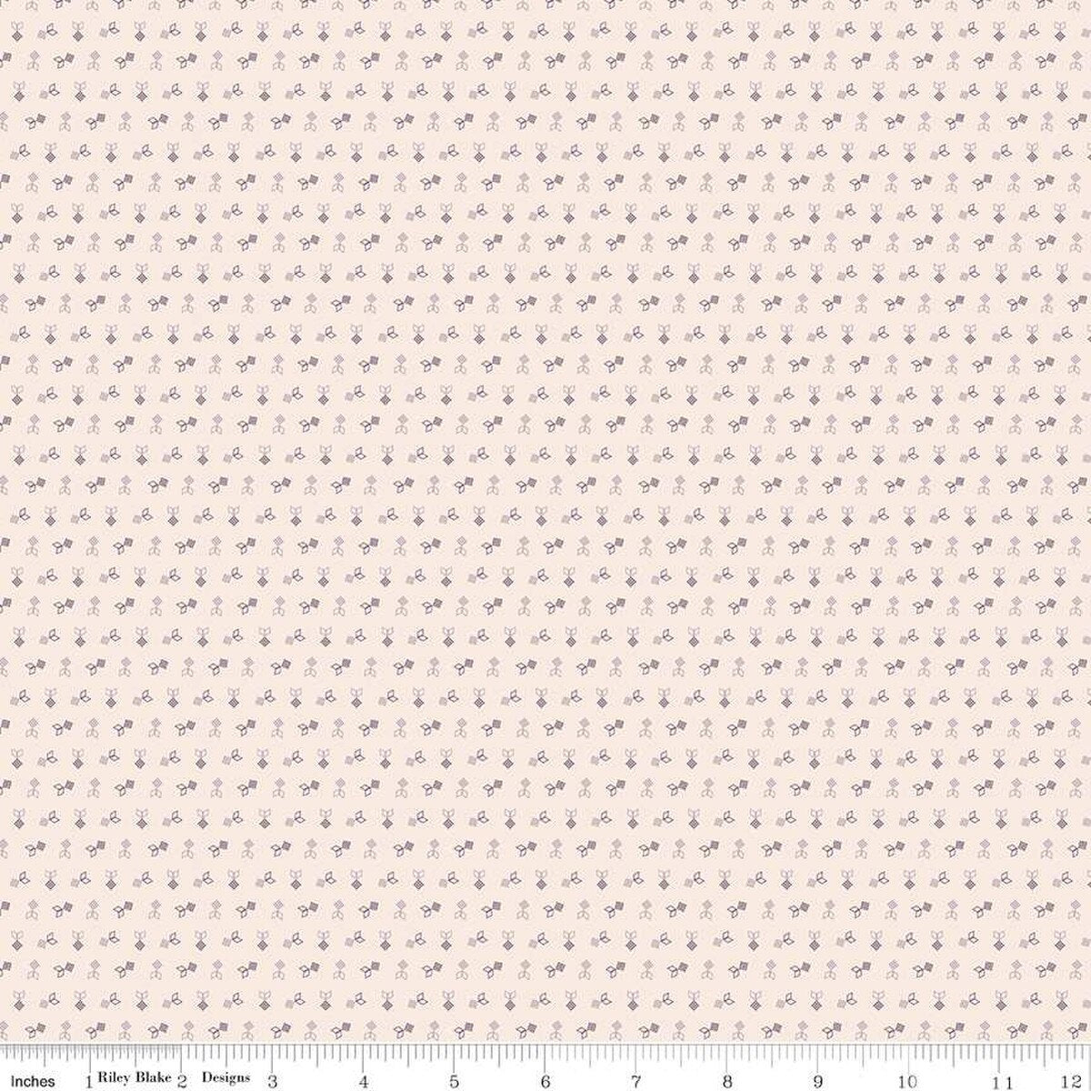 Gentler Times – Cotton Fabric – Dapper - Plum