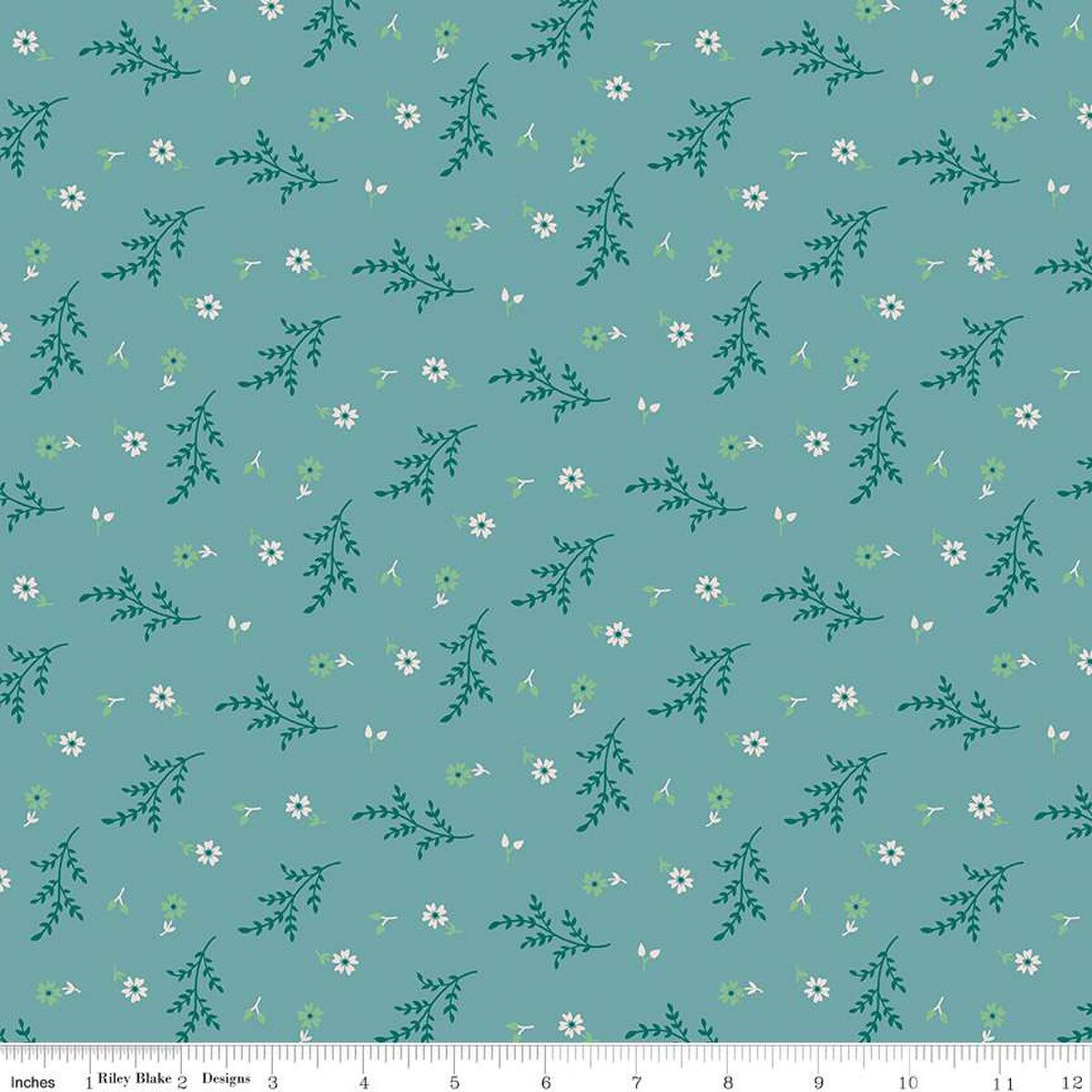 Gentler Times – Cotton Fabric – Delightful - Raindrop