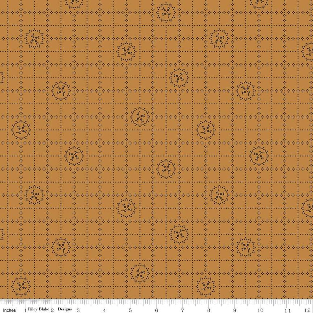 Gentler Times – Cotton Fabric – Delicate - Butterscotch