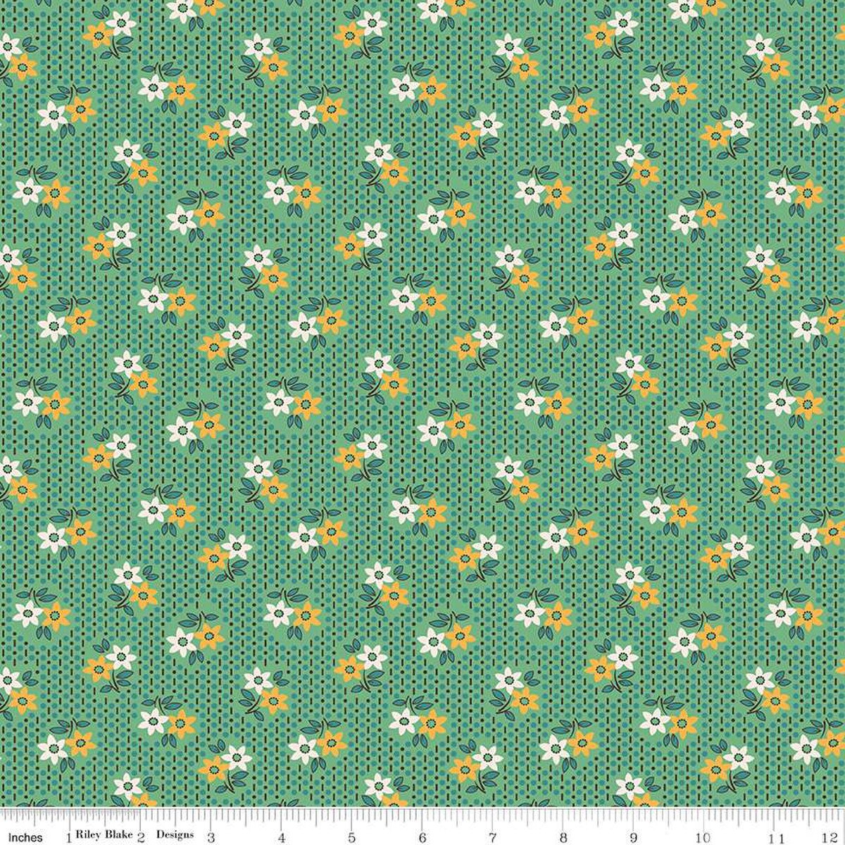 Gentler Times – Cotton Fabric – Nostalgia - Alpine