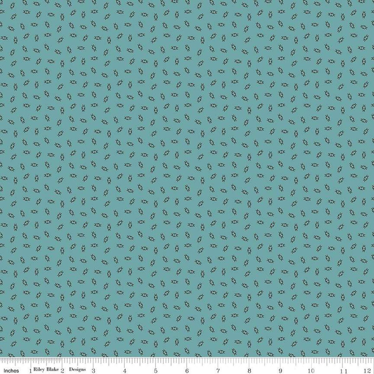 Gentler Times – Cotton Fabric – Olden Days - Raindrop