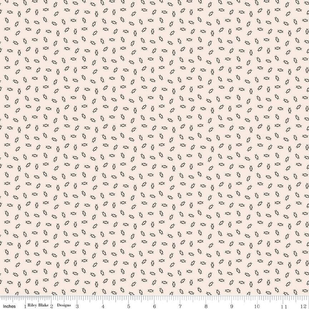 Gentler Times – Cotton Fabric – Olden Days - Raisin