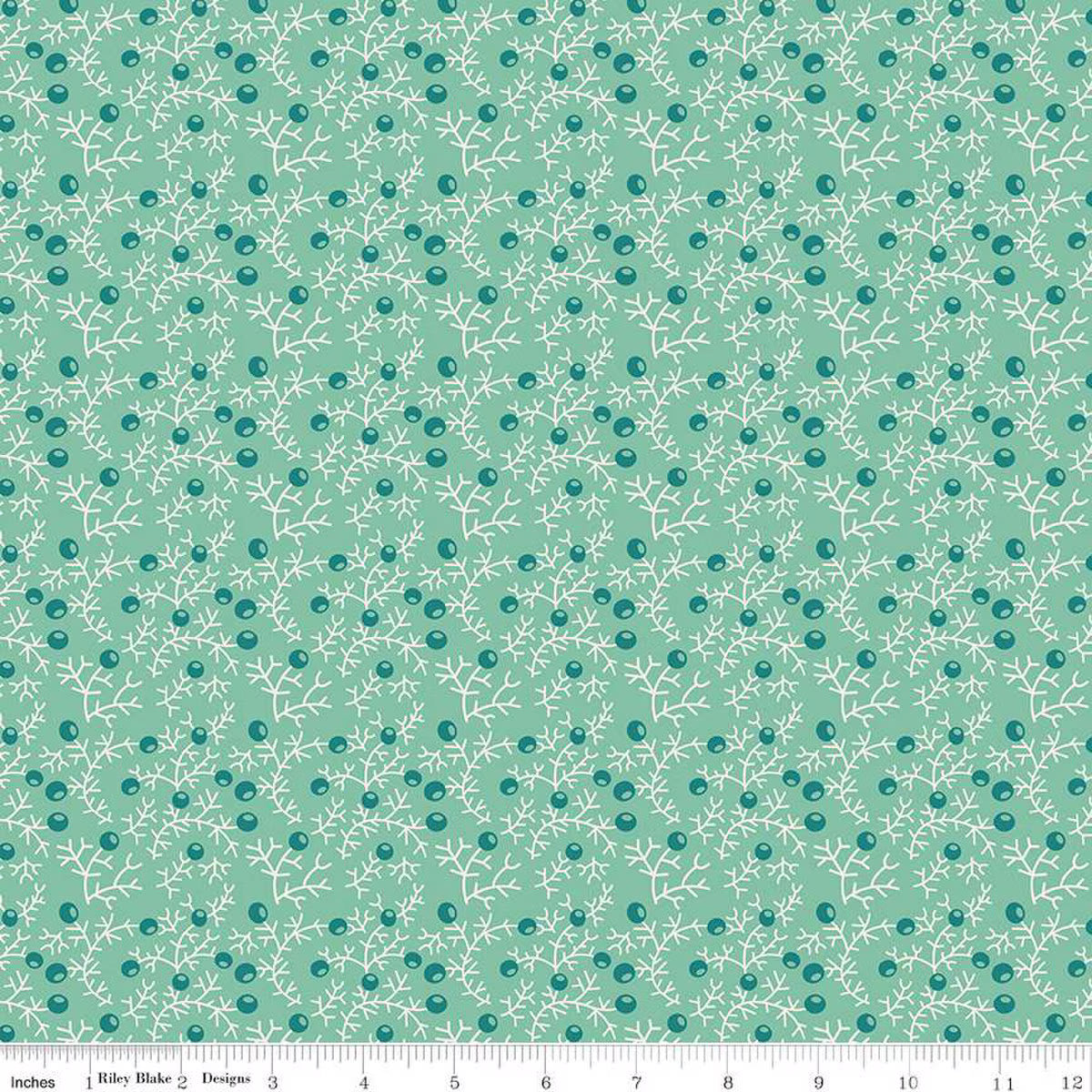 Gentler Times – Cotton Fabric – Quaint - Sea Glass