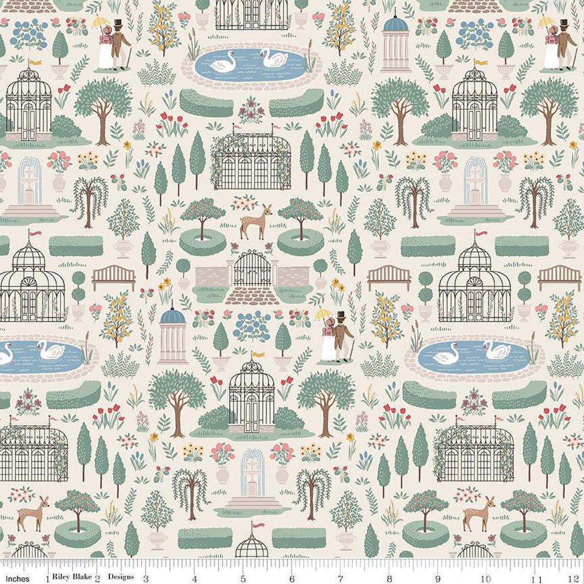 Emma – Quilting Cotton Fabric – Highbury - Cream