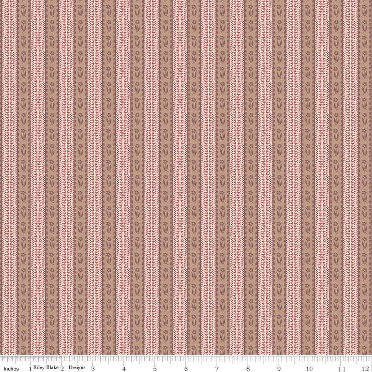 Emma – Quilting Cotton Fabric – Mrs. Bates - Brown