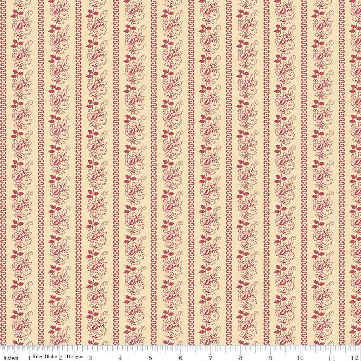 Emma – Quilting Cotton Fabric – The Campbells - Red