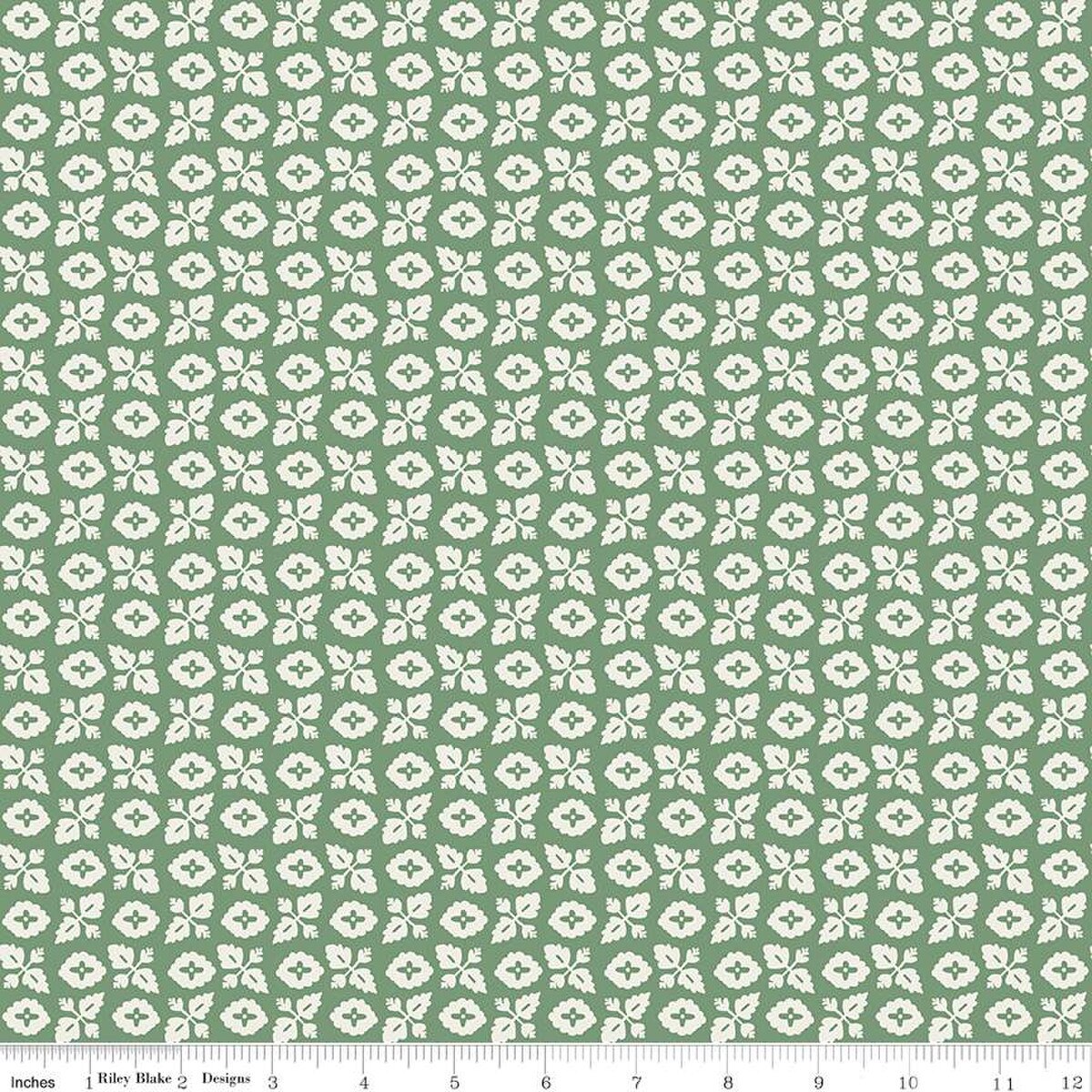 Ivy Reese – Quilting Cotton Fabric – Garden - Green