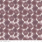 Evening on the Prairie - Quilting Cotton Fabric - Ambleside Flower Stems - Grape
