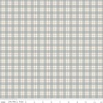 Evening on the Prairie - Quilting Cotton Fabric - Picnic Plaid - Stone
