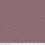 Evening on the Prairie - Quilting Cotton Fabric - Geometric Lattice - Grape