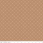 Evening on the Prairie - Quilting Cotton Fabric - Geometric Lattice - Sienna