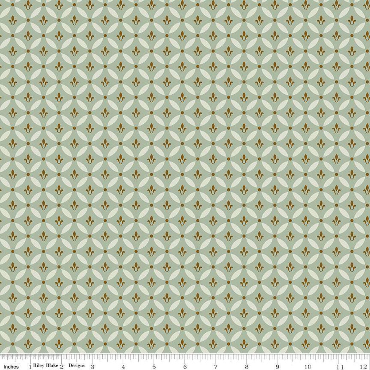 Morning Latte – Quilting Cotton Fabric – Tile - Aloe
