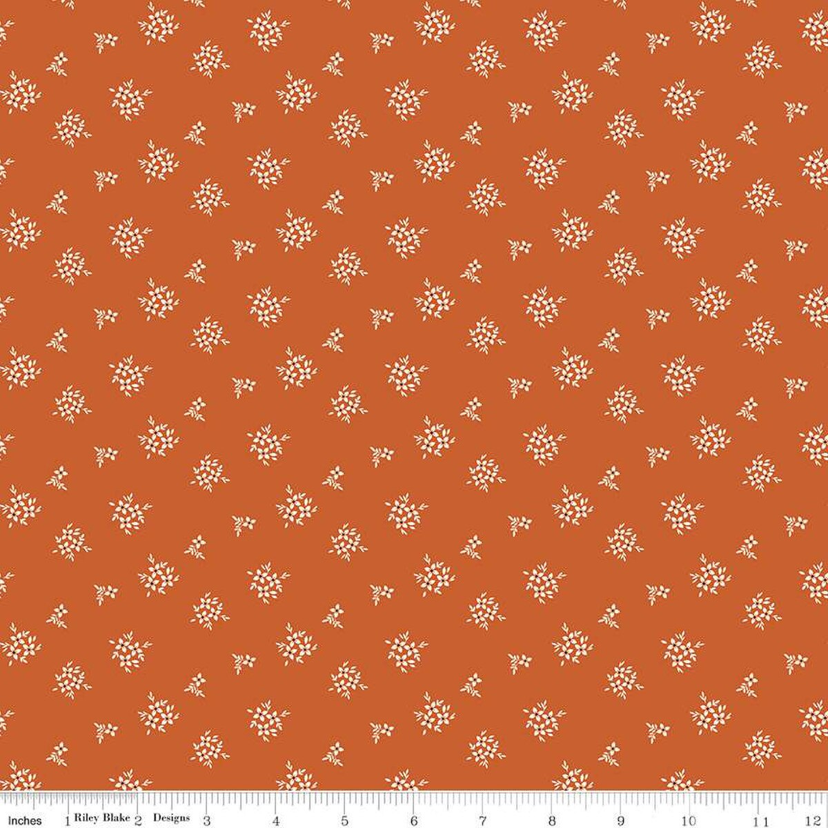 Morning Latte – Quilting Cotton Fabric – Ditsy - Spice