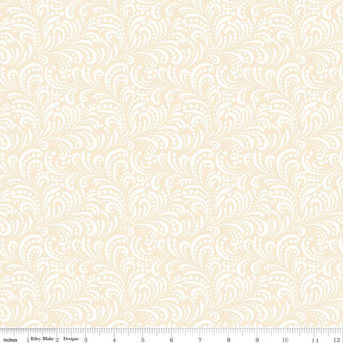 Morning Latte – Quilting Cotton Fabric – Swirls -Latte