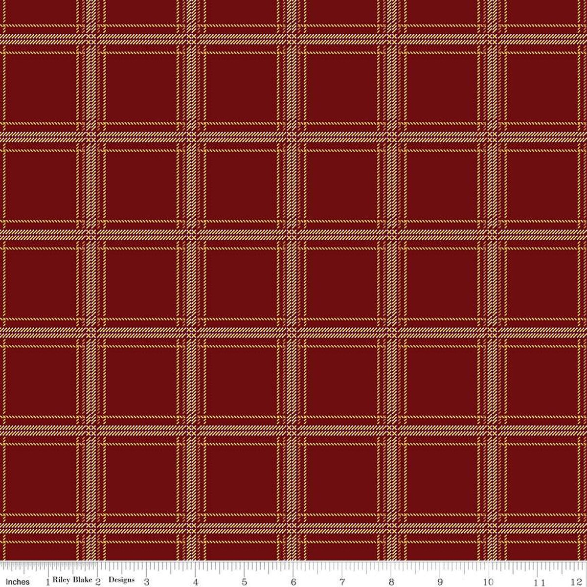 Plaid Venture Club – Quilting Cotton Fabric – Club Hunter - Mahogany