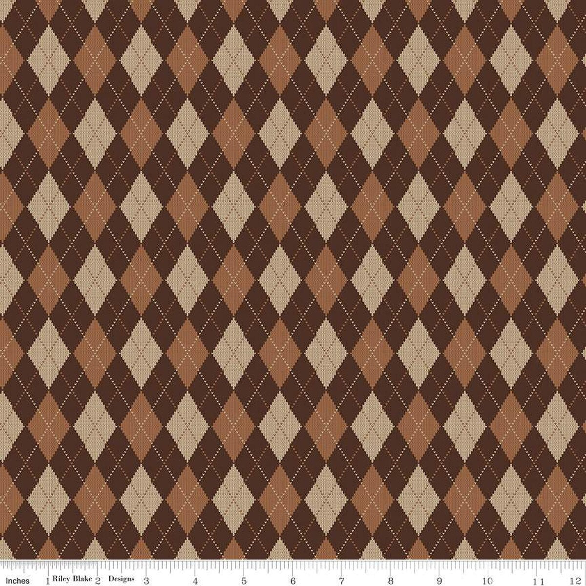 Plaid Venture Club – Quilting Cotton Fabric – Club Archer - Brown