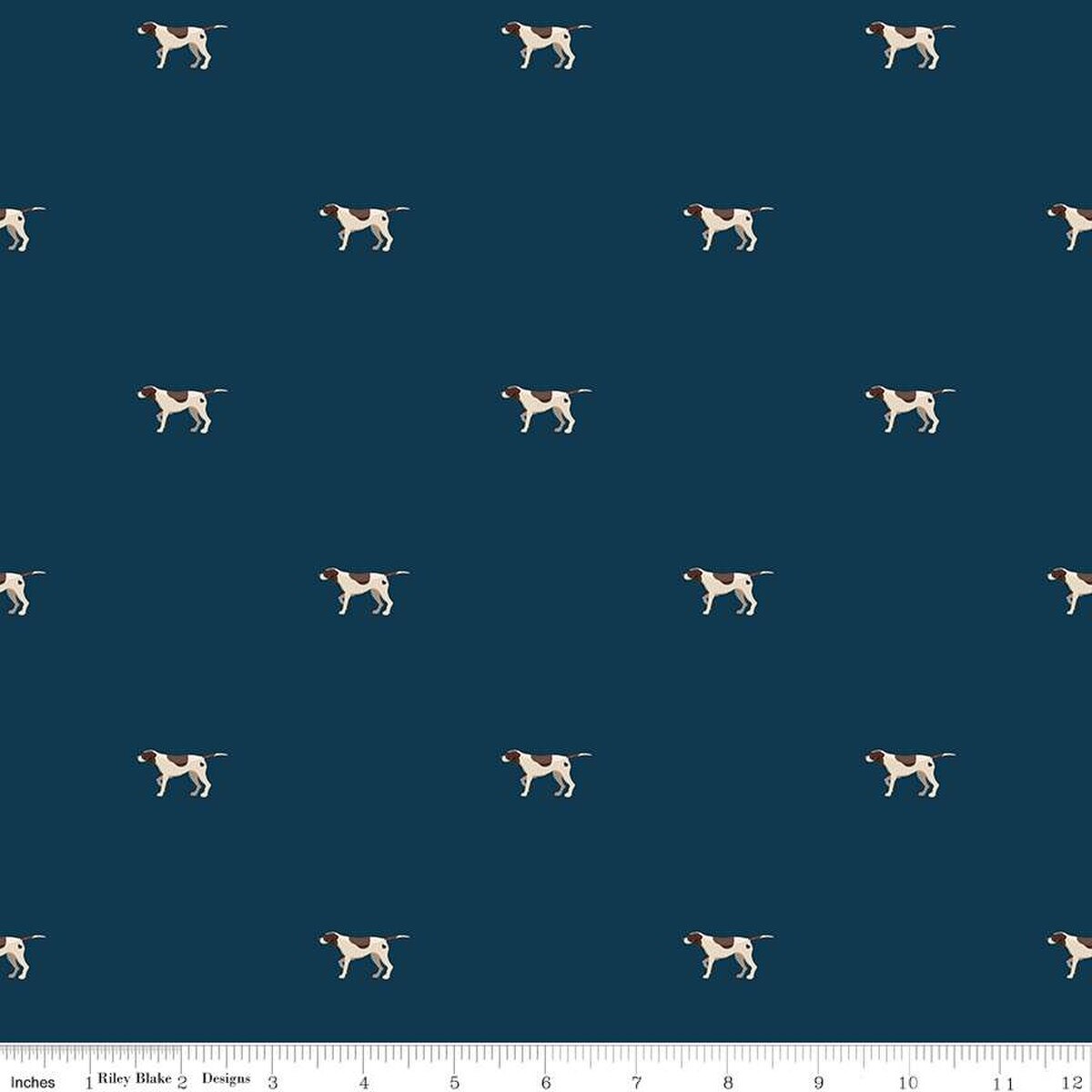 Plaid Venture Club – Quilting Cotton Fabric – Club Pointers - Navy