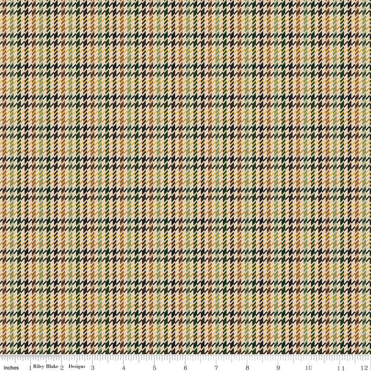 Plaid Venture Club – Quilting Cotton Fabric – Club Retriever - Forest