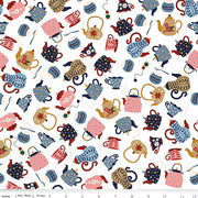 A Spoonful of Sugar - Quilting Cotton Fabric - Tea & Sugar - Cloud