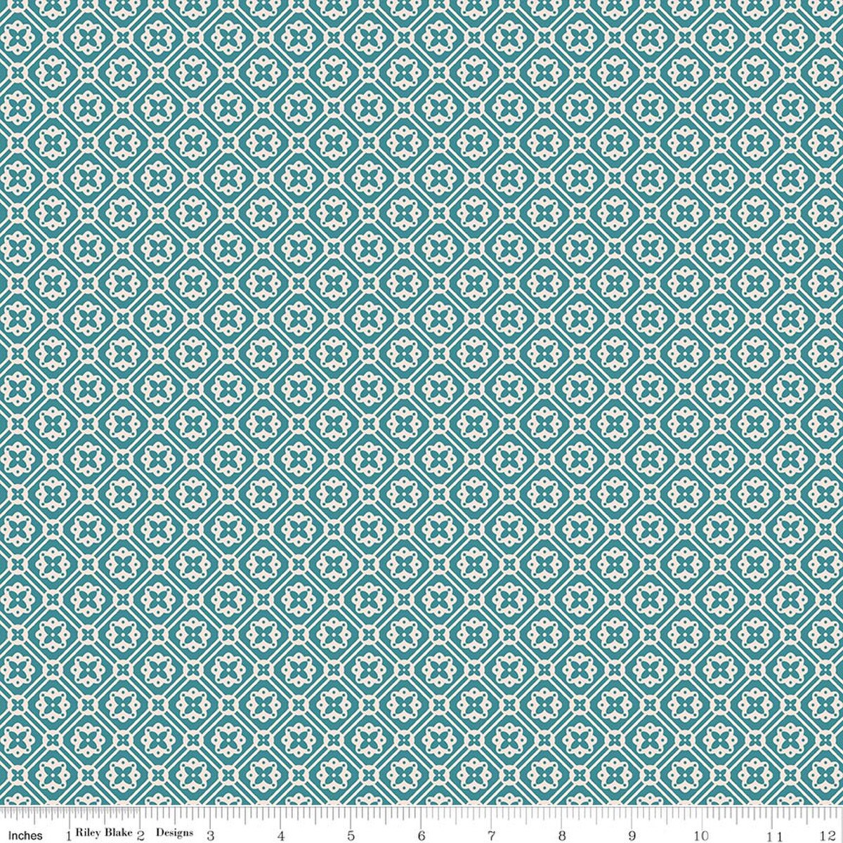 Farmer's Daughter – Quilting Cotton Fabric – Doily - Raindrop