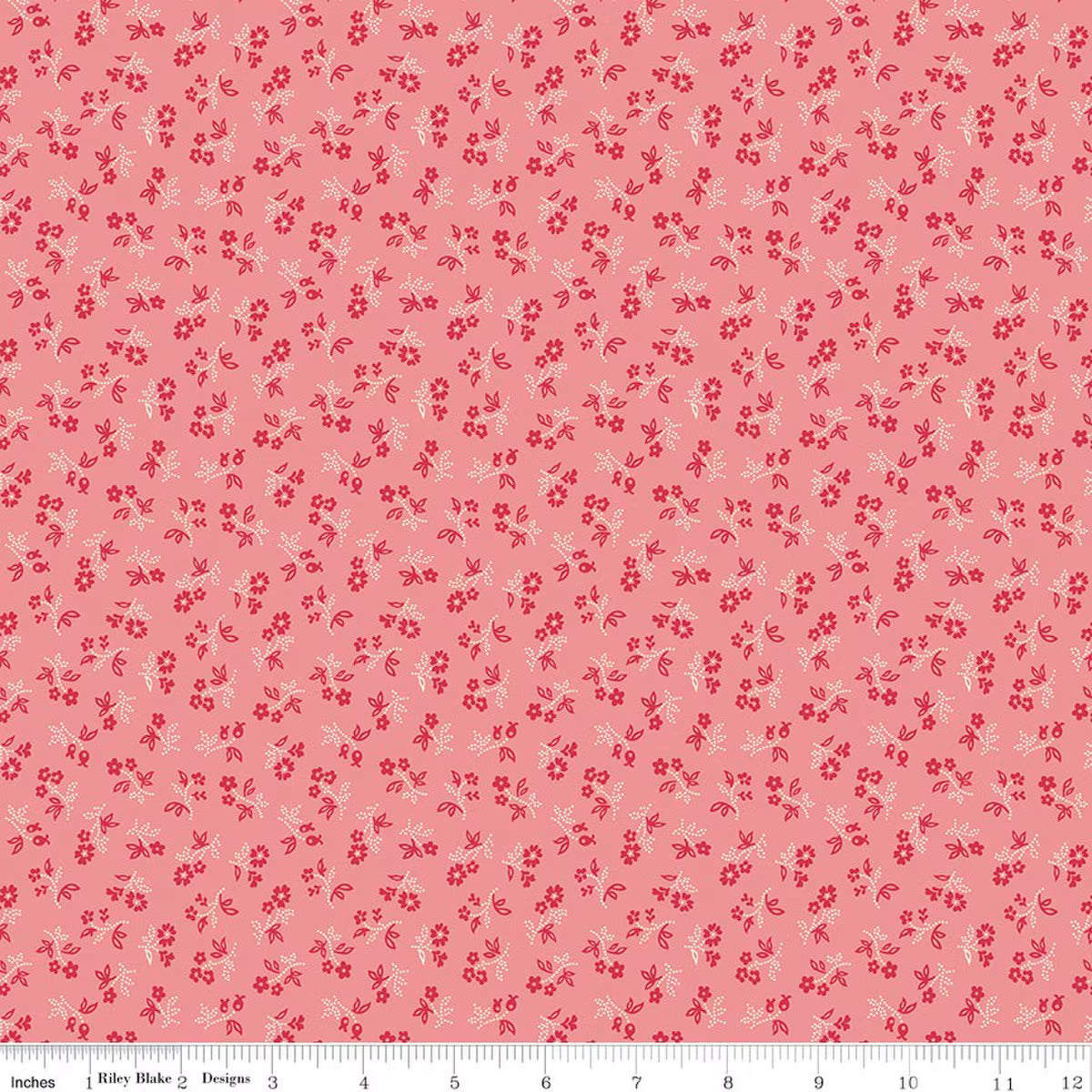Farmer's Daughter – Quilting Cotton Fabric – Vintage Coral