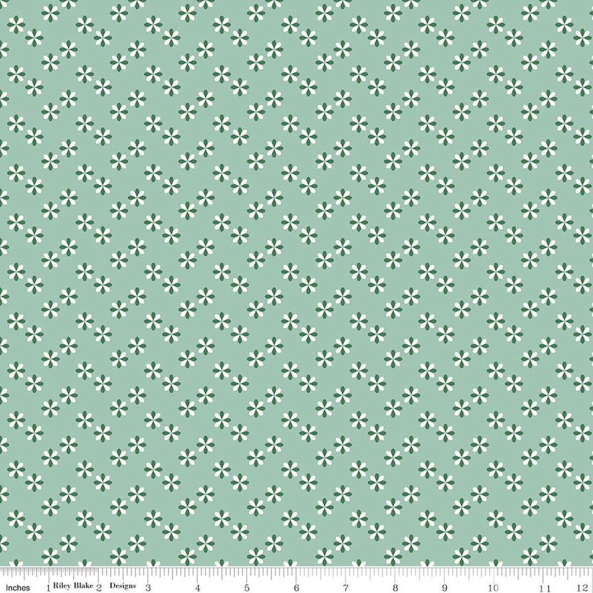 Meadow Moments - Quilting Cotton - Flower Sprinkle - Mint