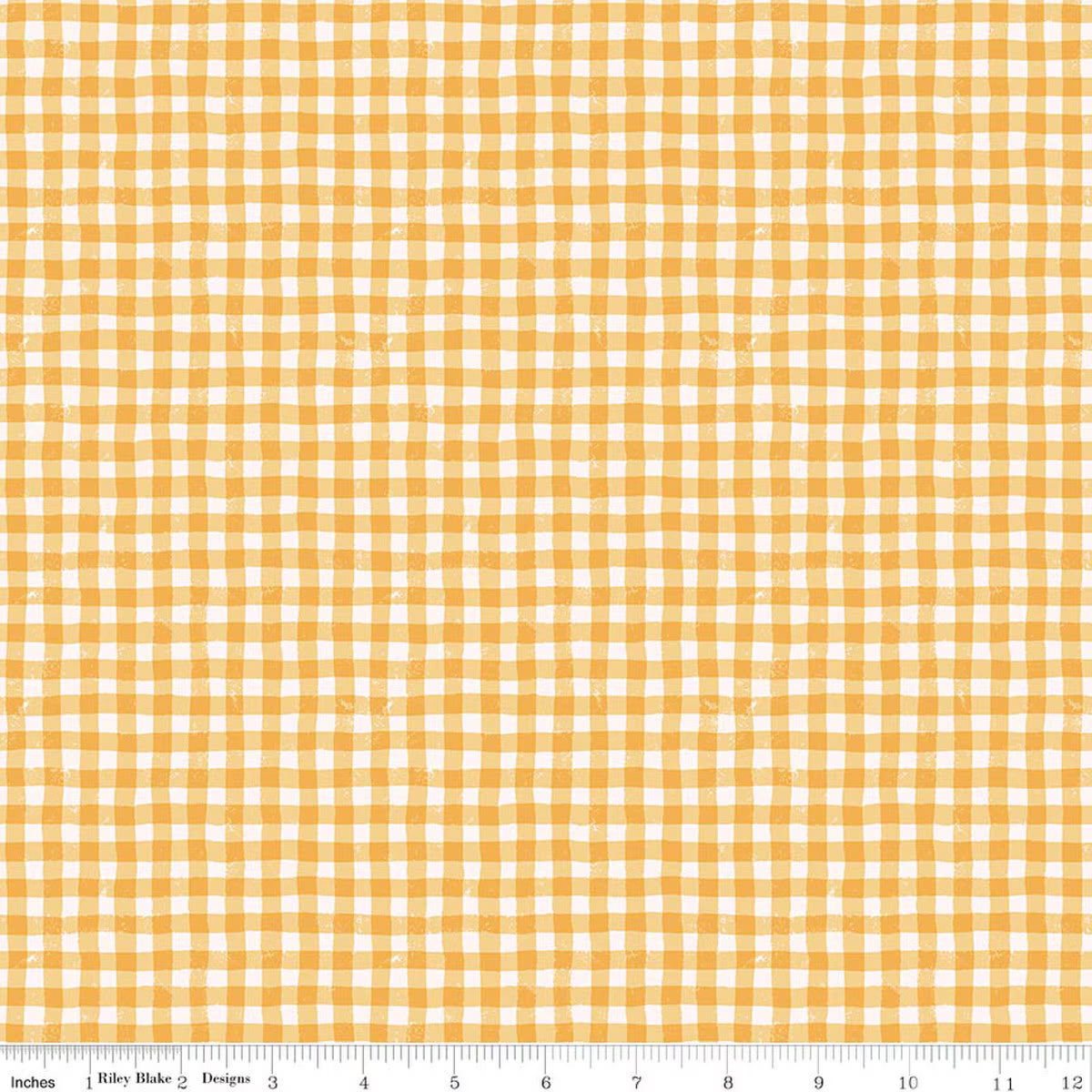 Meadow Moments - Quilting Cotton - Summer Gingham -Yellow