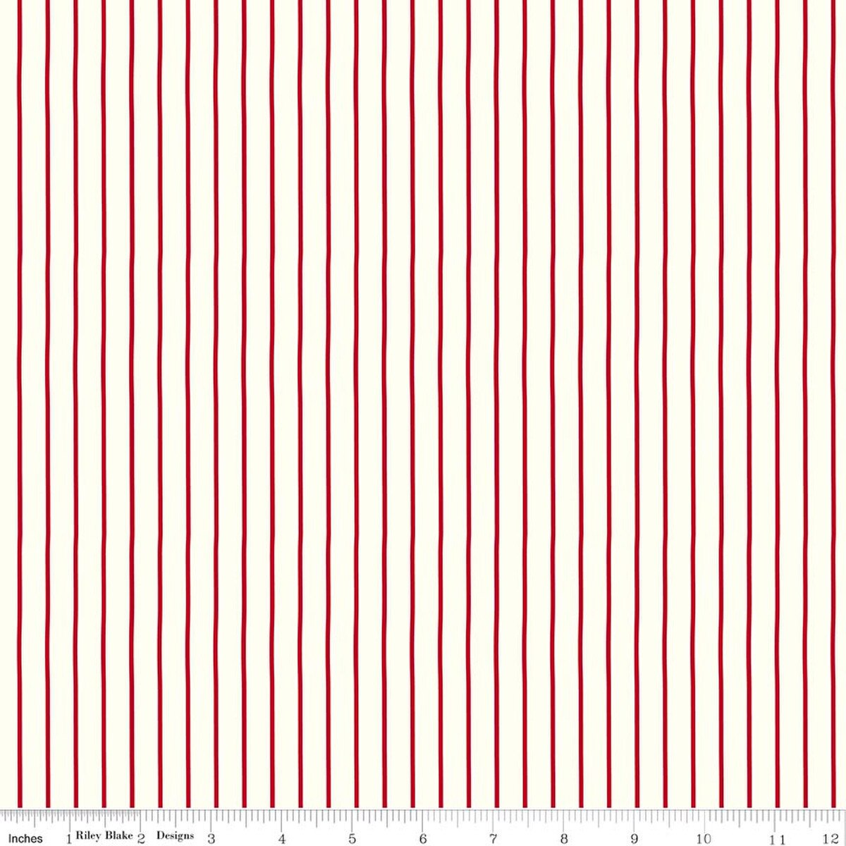Radiant Ruby – Quilting Cotton Fabric – Stripe - Cloud