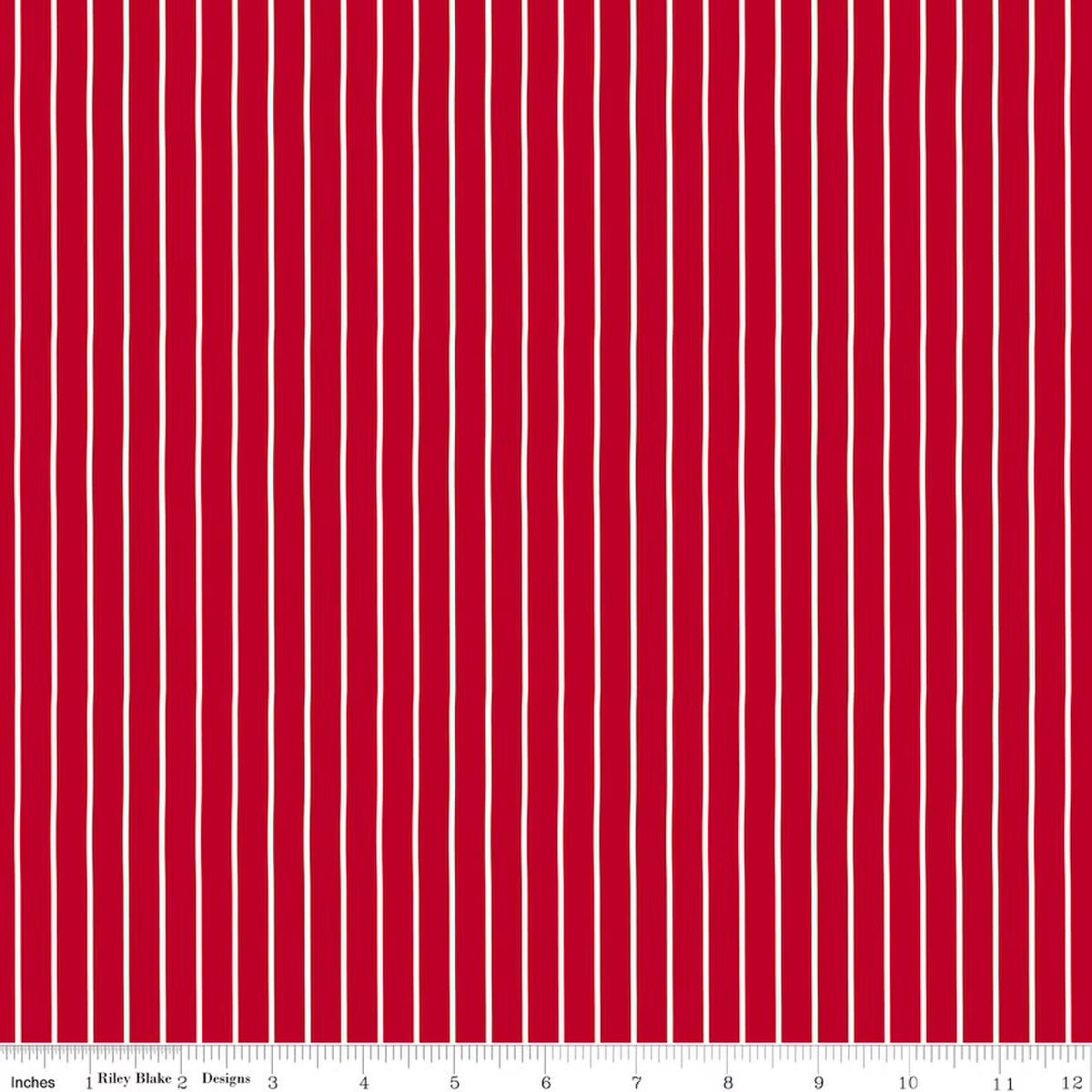 Radiant Ruby – Quilting Cotton Fabric – Stripe - Schoolhouse