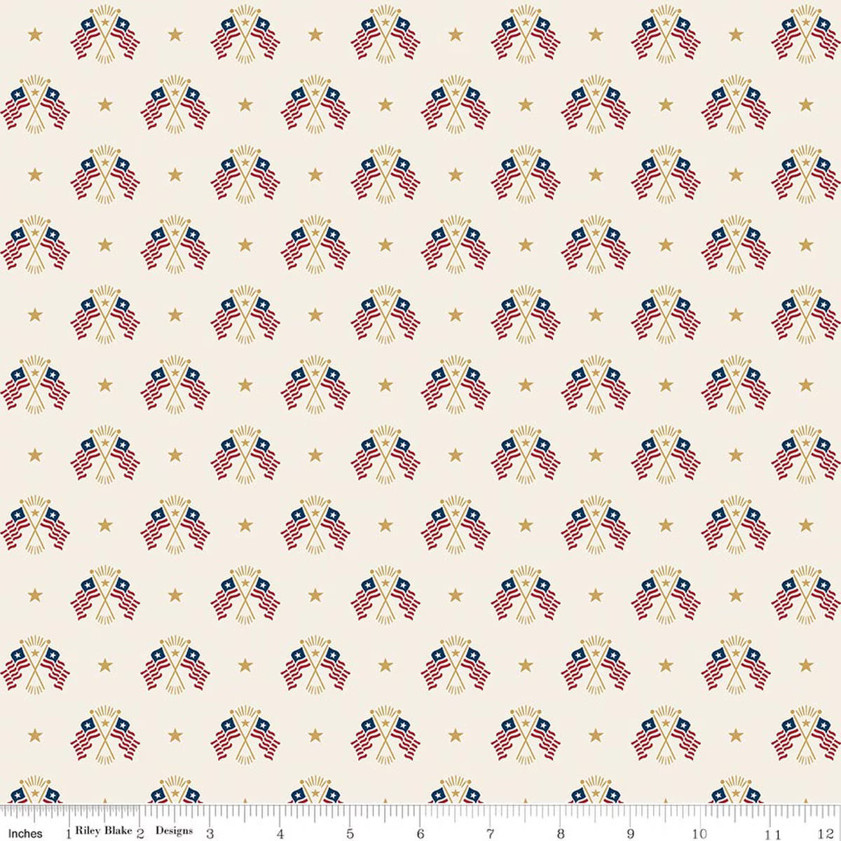 Independence - Quilting Cotton - Old Glory - Cream