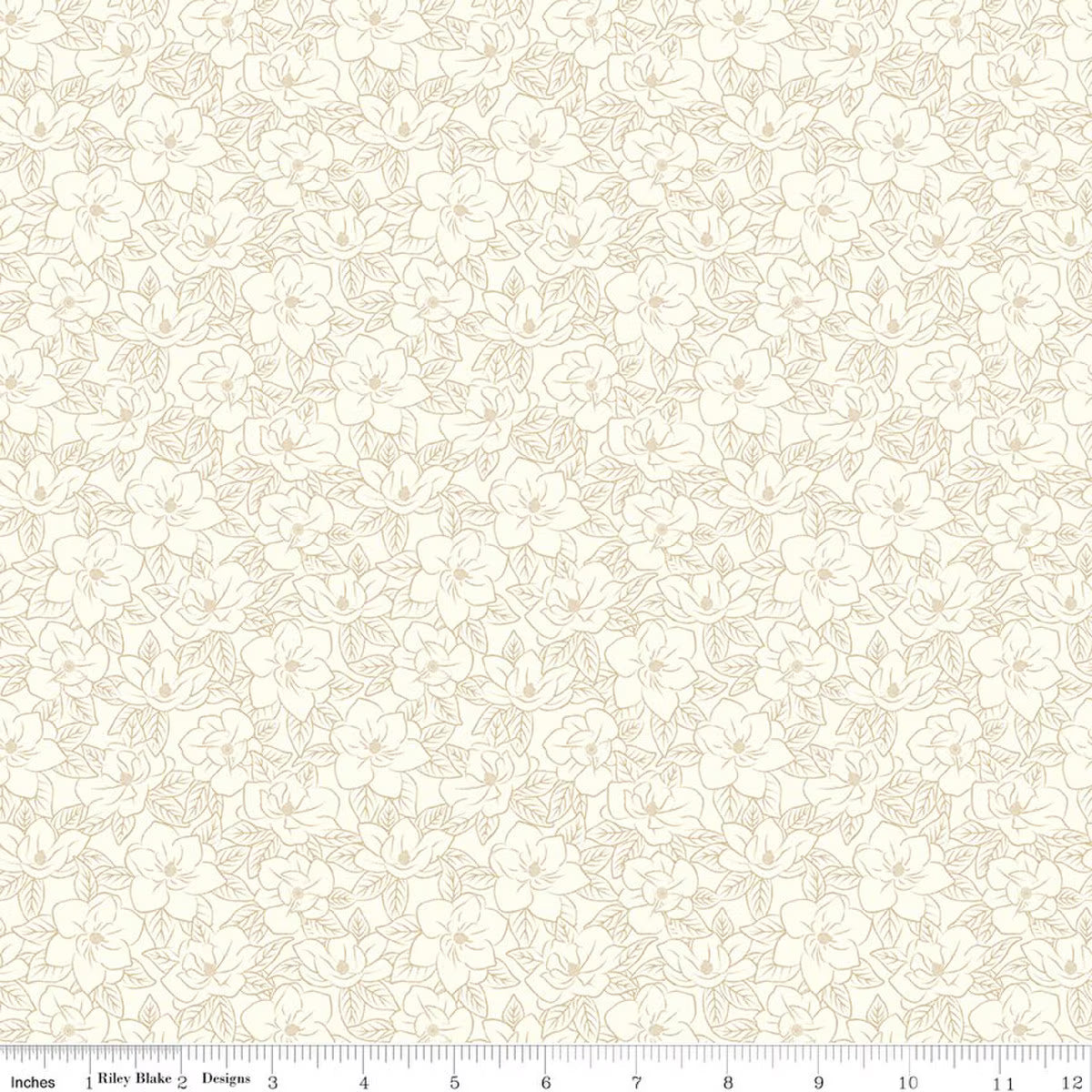 Southern Charm - Quilting Cotton Fabric - Magnolia Tonal - Cloud