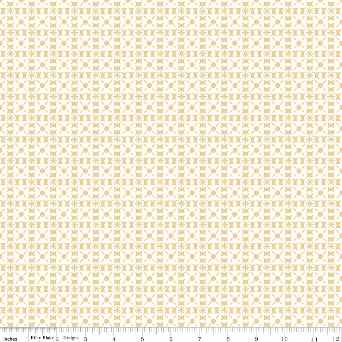 Sketchbook - Quilting Cotton Fabric - Geo - Sunny