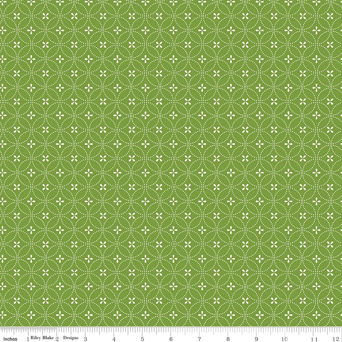 Summer's in Town - Quilting Cotton - Circle Dots - Green