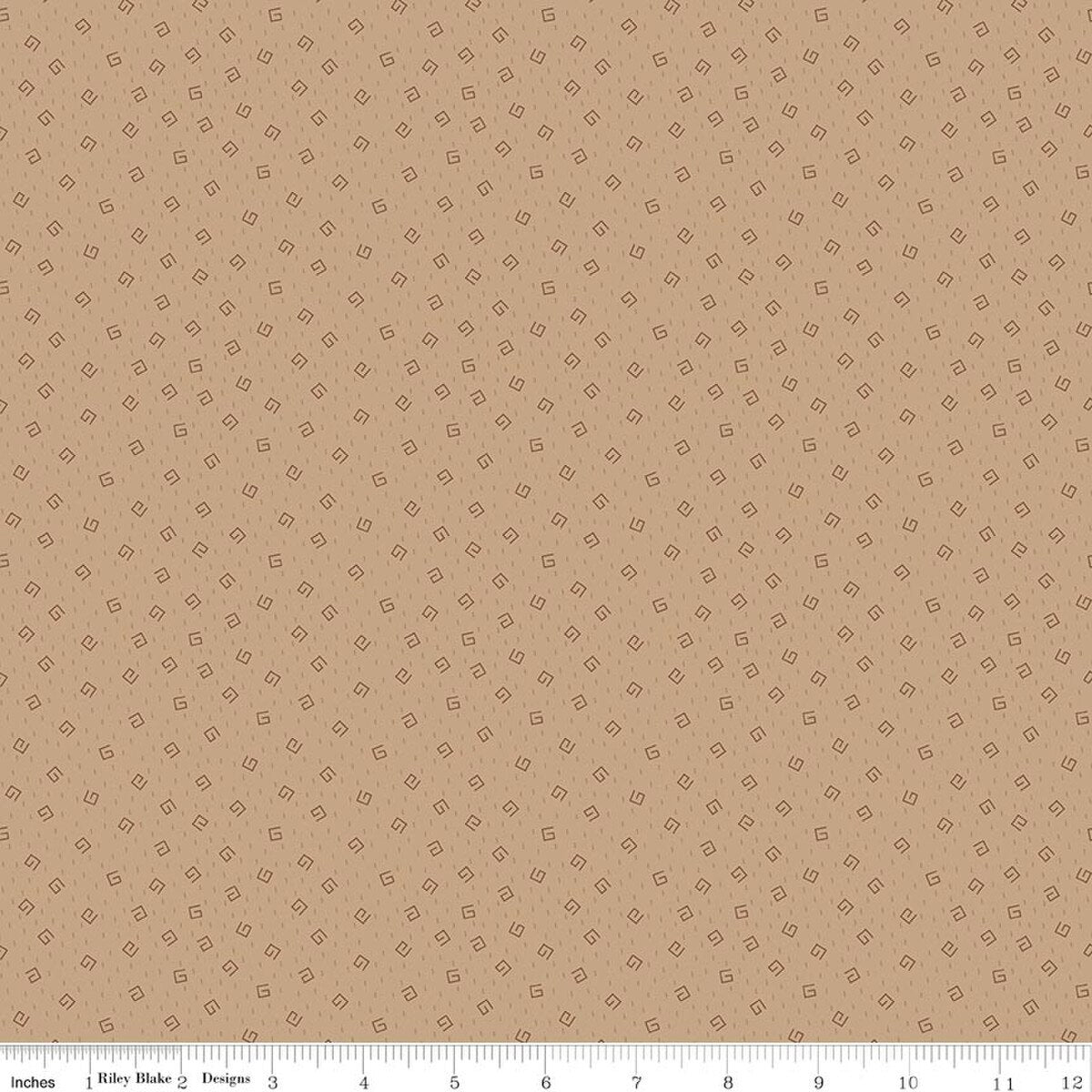 Baked With Love - Quilting Cotton Fabric - Comfort - Tea Dye