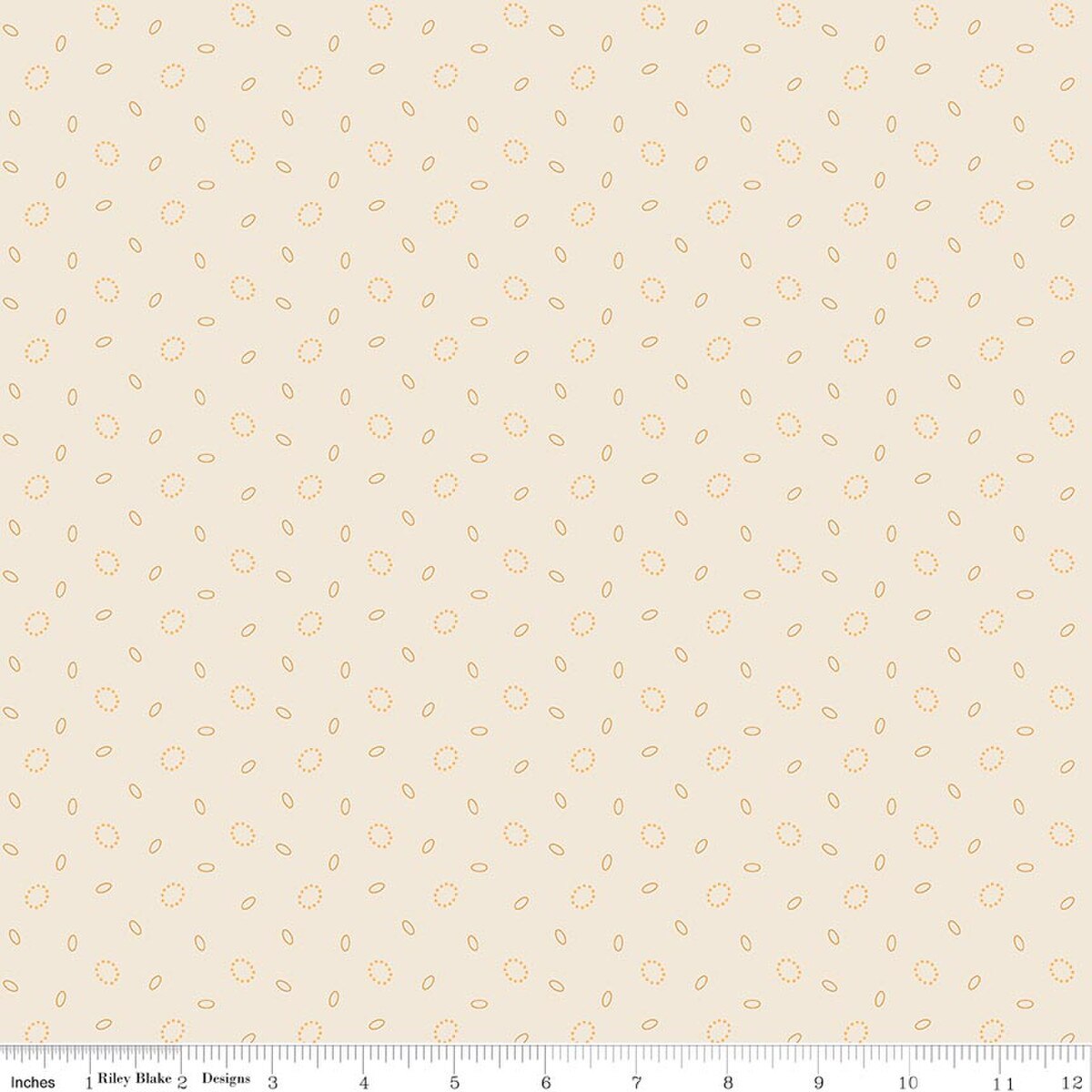 Baked With Love - Quilting Cotton Fabric - Grandma's Pearl - Marigold