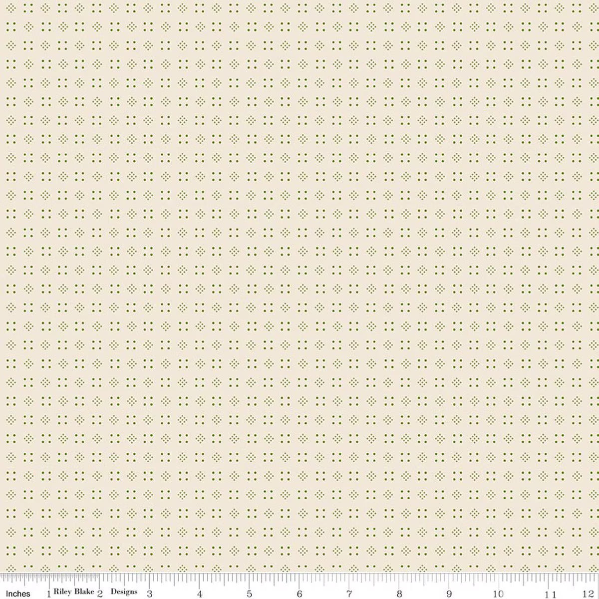 Baked With Love - Quilting Cotton Fabric - Leftovers - Olive
