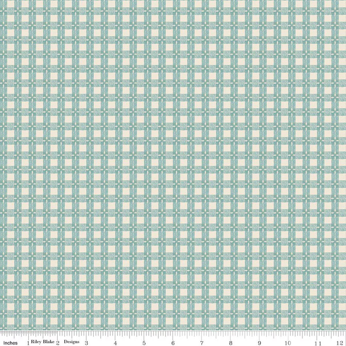 Baked With Love - Quilting Cotton Fabric - Tablecloth - Wedgewood