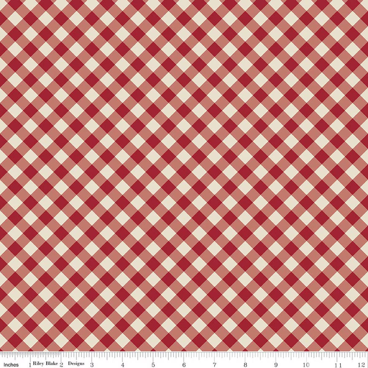 Christmas Time - Quilting Cotton Fabric - Plaid - Linen