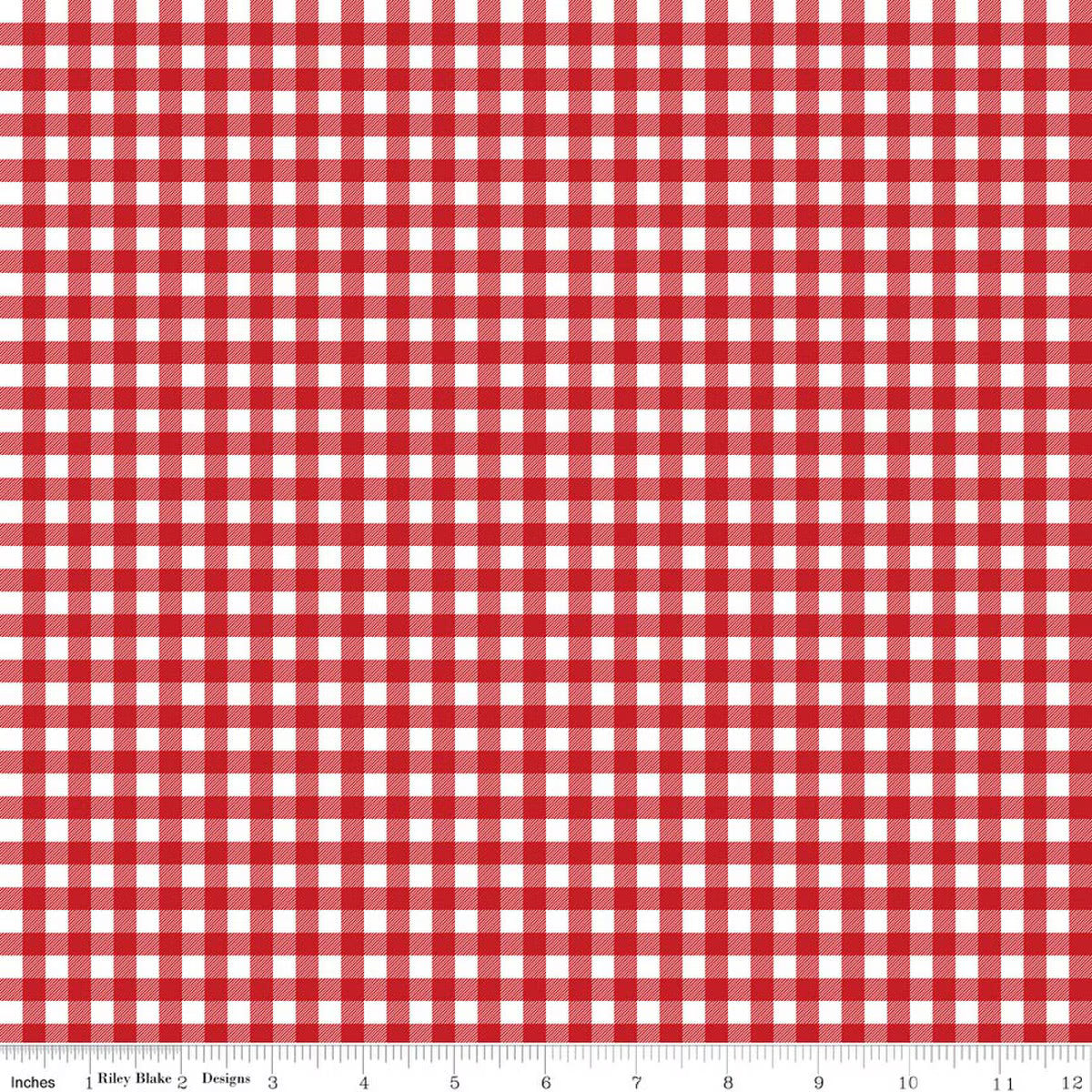 A Perfect Winter - Quilting Cotton Fabric - Plaid - Red