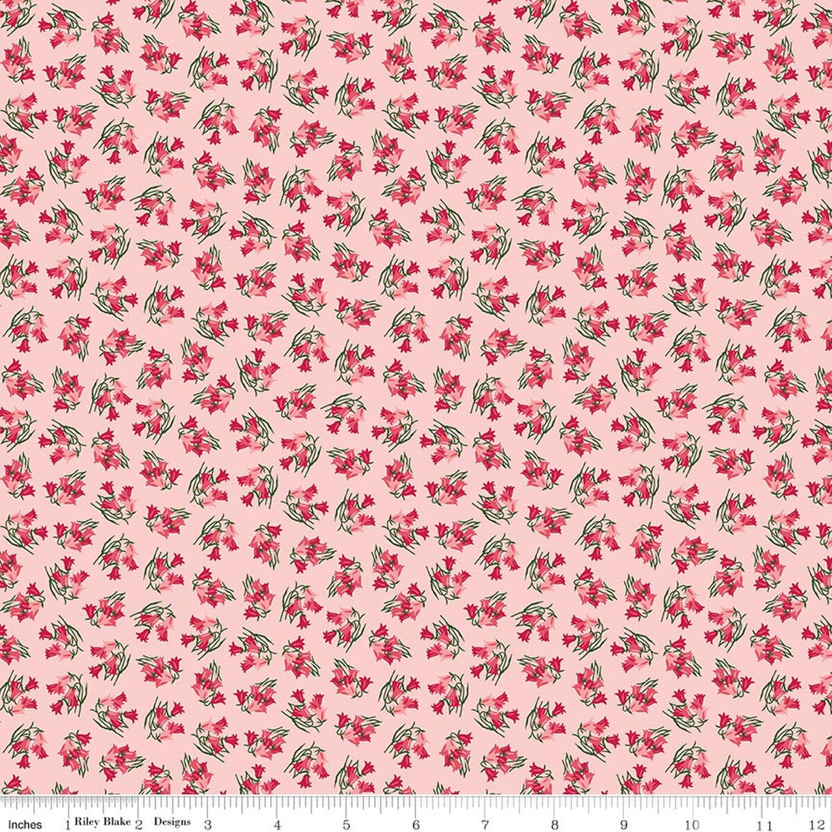 Foxglove - Quilting Cotton Fabric - Bluebells - Pink