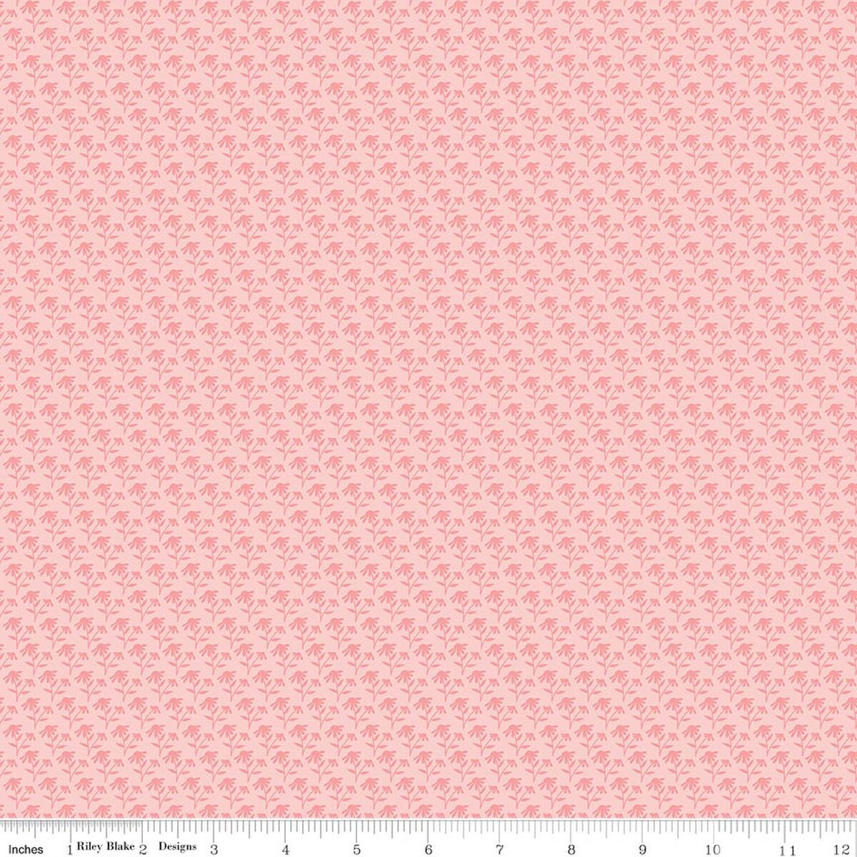 Foxglove - Quilting Cotton Fabric - Tonal Floral - Pink