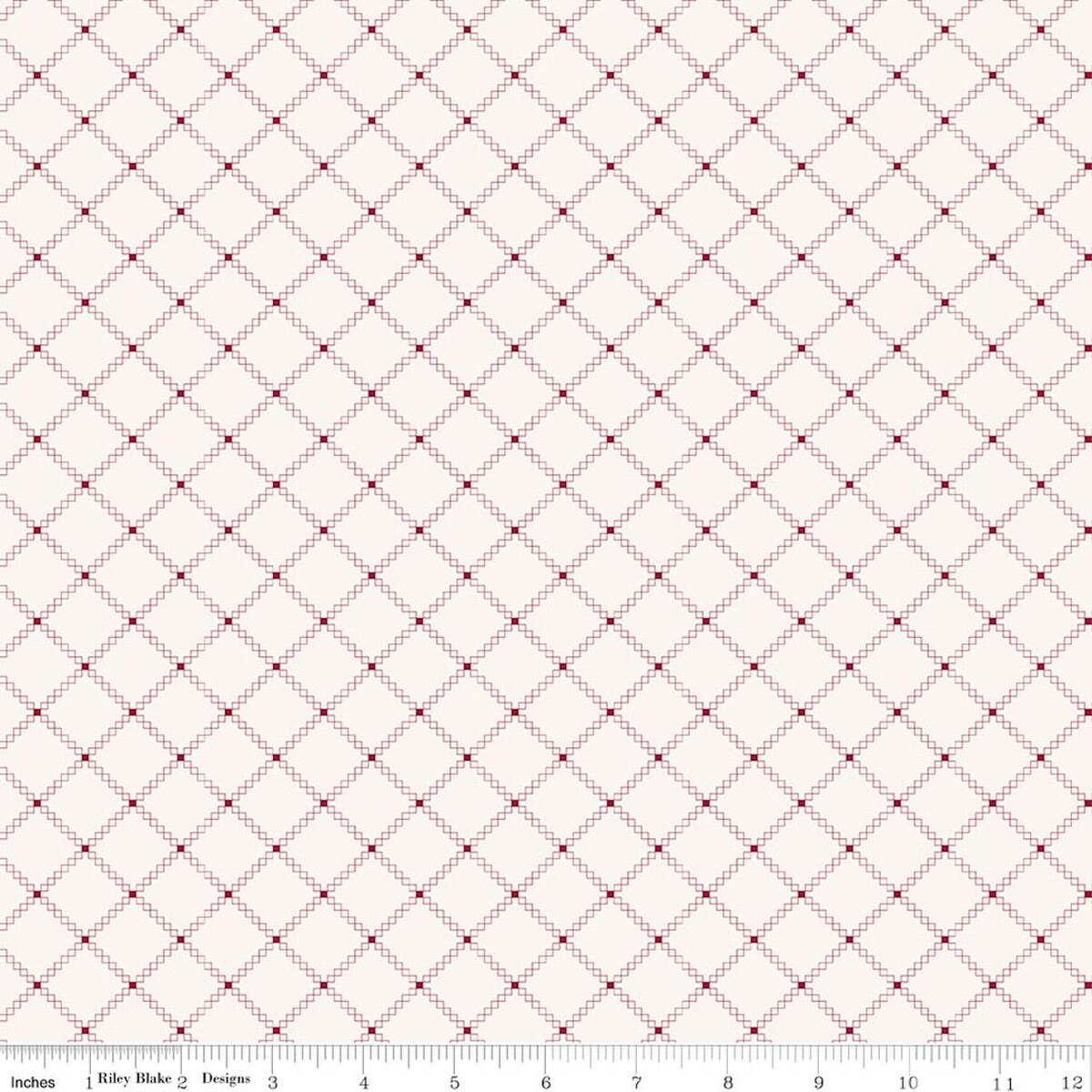 Foxglove - Quilting Cotton Fabric - Squares - Dahlia Red
