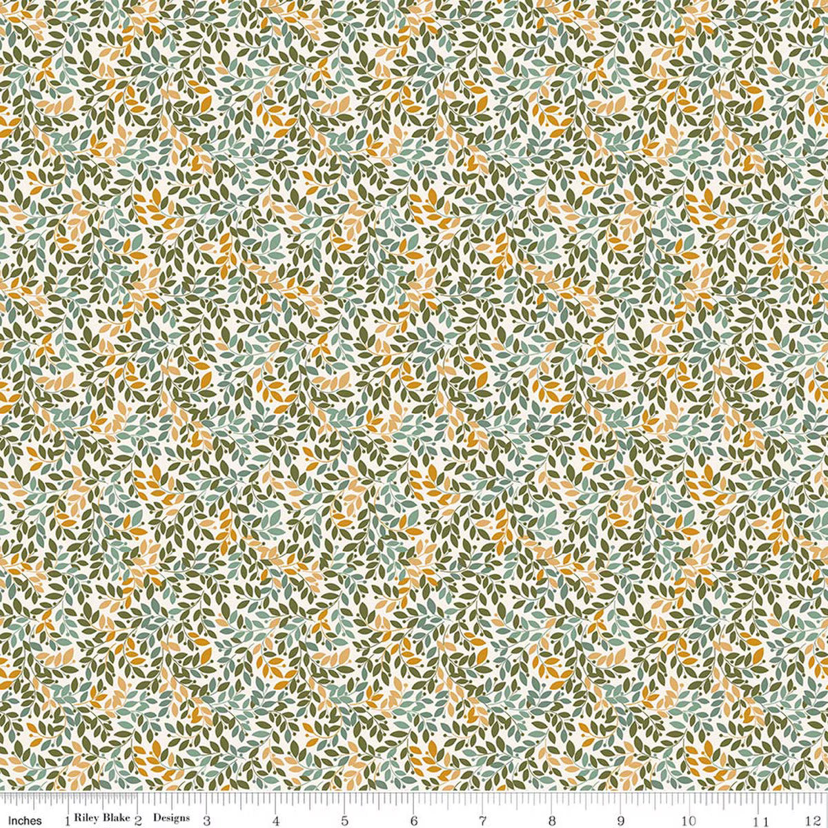 Worth Repeating - Quilting Cotton Fabric - Leaves - Cloud