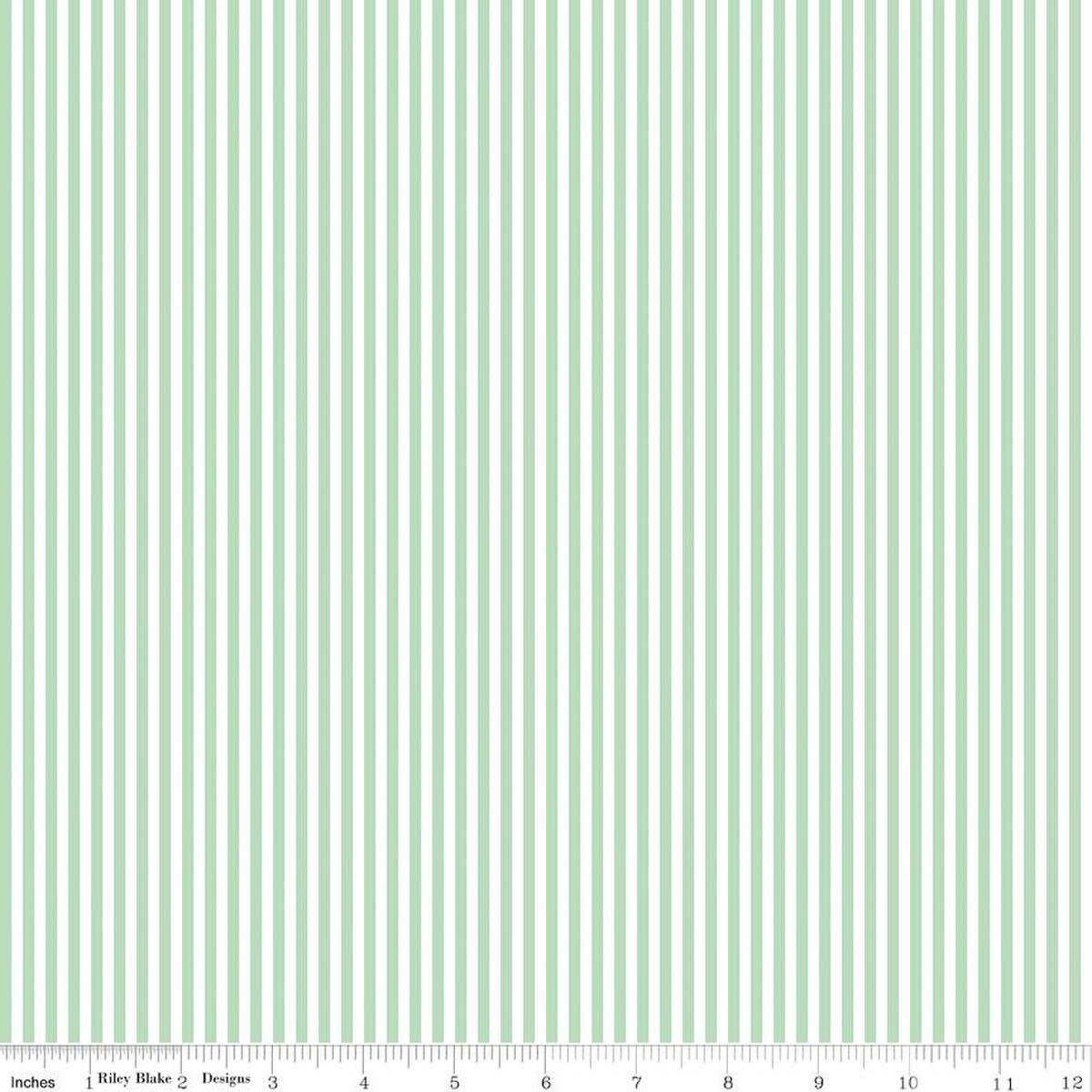 1/8" Stripe - Quilting Cotton Fabric - Sweet Mint