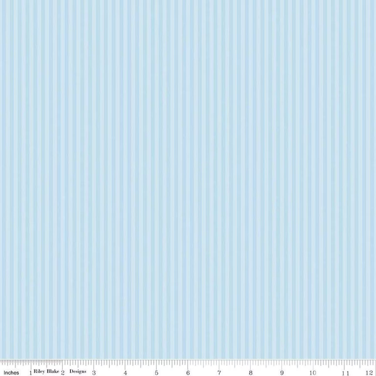 1/8" Tonal Stripe - Quilting Cotton Fabric - Boy Blue