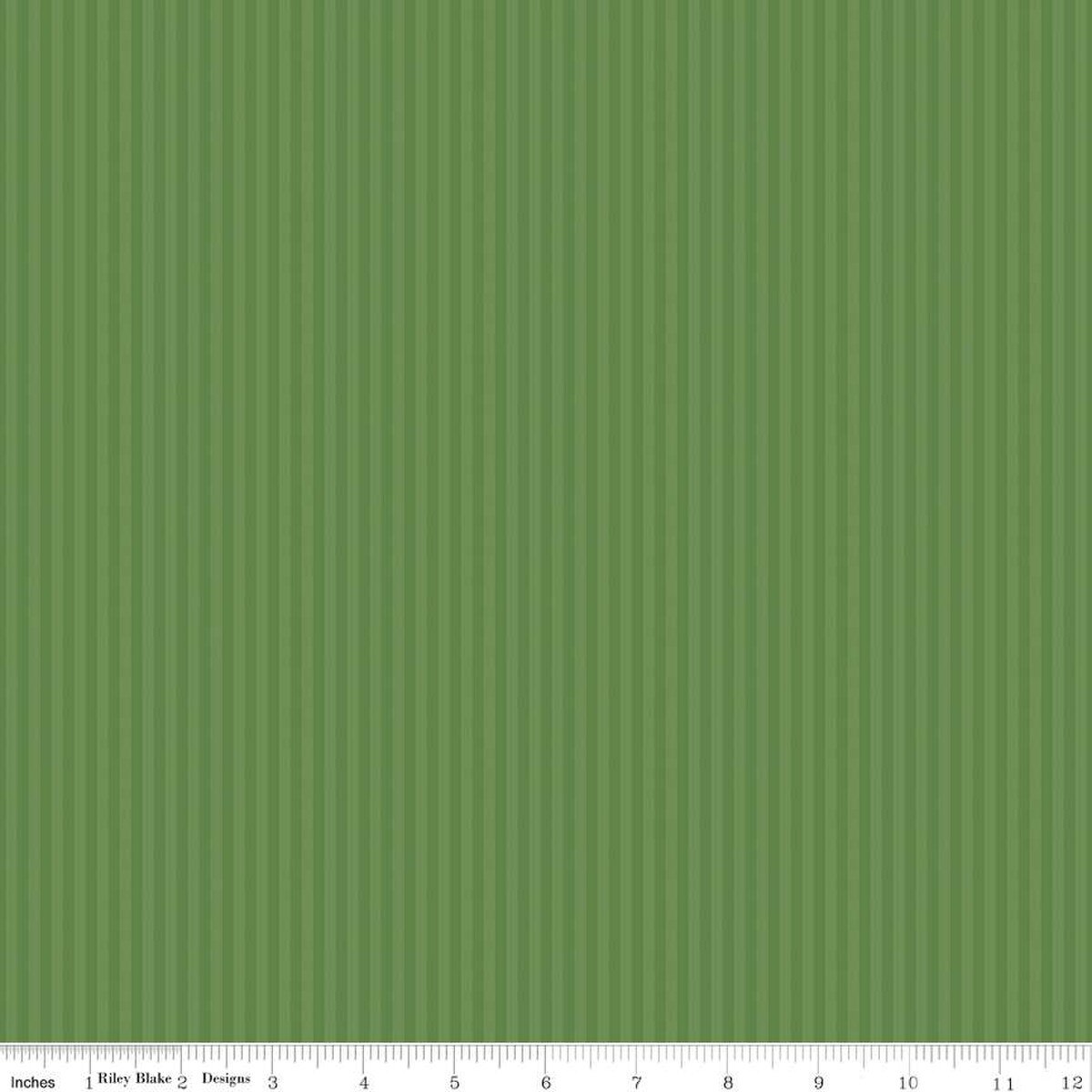 1/8" Tonal Stripe - Quilting Cotton Fabric - Clover